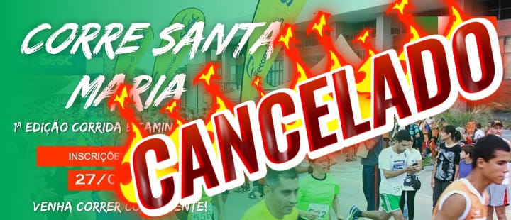 Corrida e Caminhada no Jardim Santa Maria (27 de julho) é cancelada por motivos de segurança