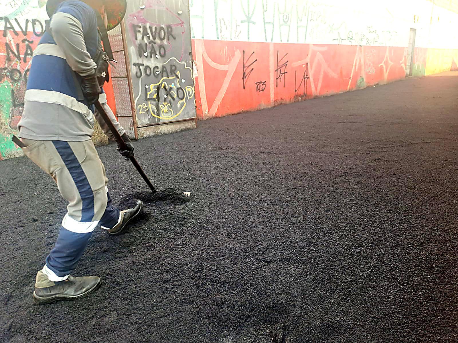 Passagem Maria Justina dos Santos é totalmente recapeada após pedido da comunidade