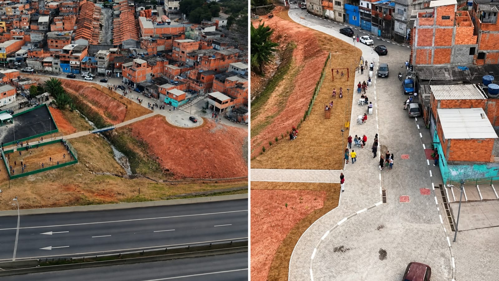 Primeira fase da urbanização da Favela do Limite é entregue no Jardim Santa Maria
